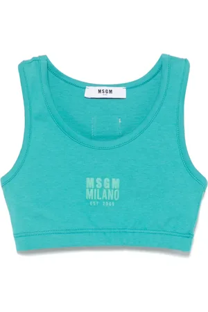 Msgm Logo-print top