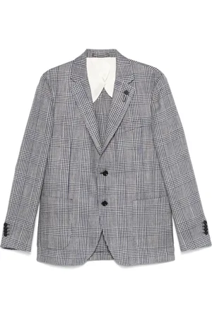 LARDINI Check-pattern blazer