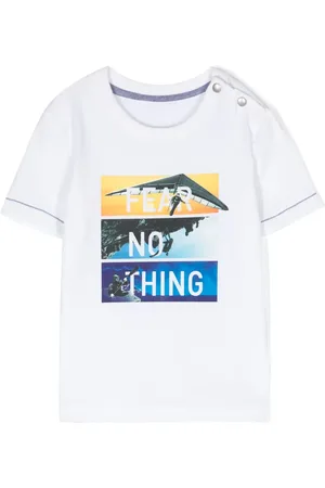 Lapin House Slogan-print cotton-blend T-shirt