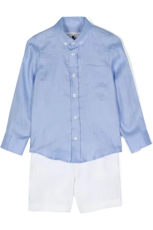 Lapin House Straight-leg linen trousers
