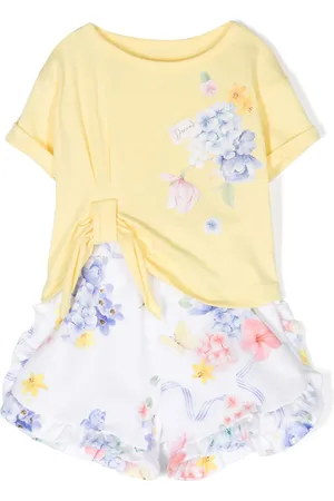 Lapin House Floral-print stretch-cotton tracksuit