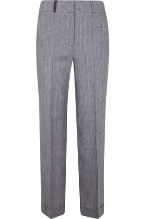PESERICO SIGN Pinstriped trousers