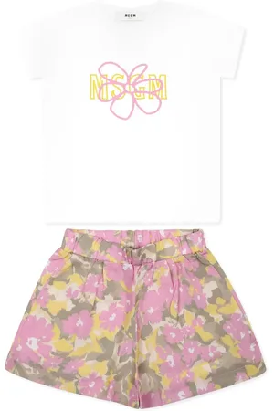 Msgm Floral-print shorts set