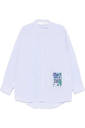 ISABEL BENENATO Patch-detail shirt