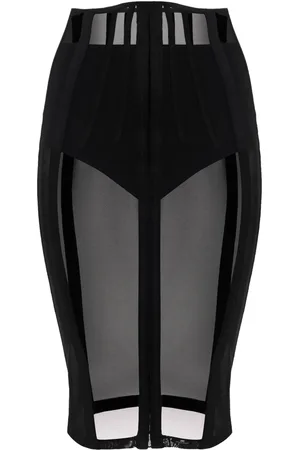 Elisabetta Franchi Bustier tulle midi skirt