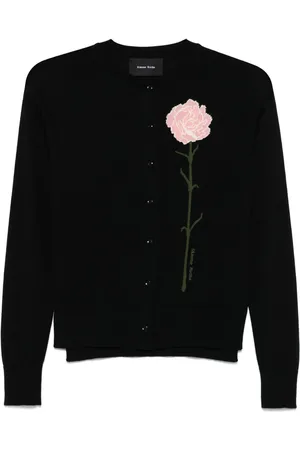 Simone Rocha Carnation-jacquard cardigan