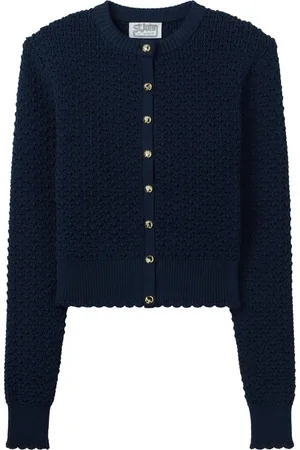 ST. JOHN Crochet-knit cardigan