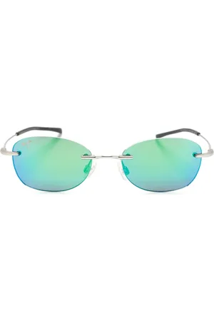 Maui Jim Aki Aki mirrored lenses oval-frame sunglasses