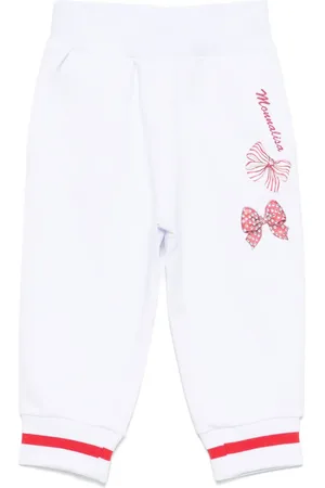 MONNALISA Bow-detailing track pants