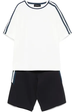 Emporio Armani Logo-tape tracksuit