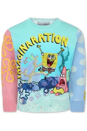 Stella McCartney X SpongeBob SquarePants embroidered crew-neck sweater