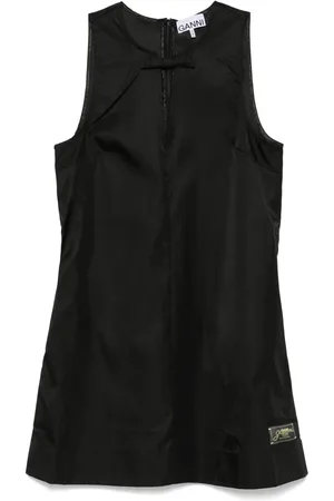 Ganni Bow-detail mini dress
