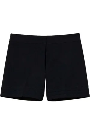Twin-Set Embroidered straight-leg shorts