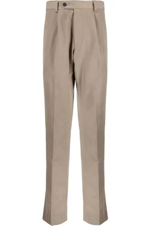 N.PEAL Pleated slim-cut trousers