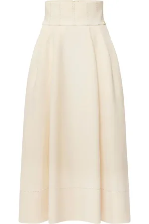 Elisabetta Franchi Cr??pe flared skirt