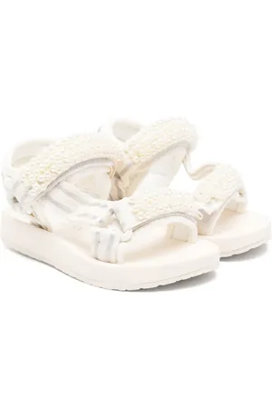 MONNALISA Faux pearl-embellished sandals