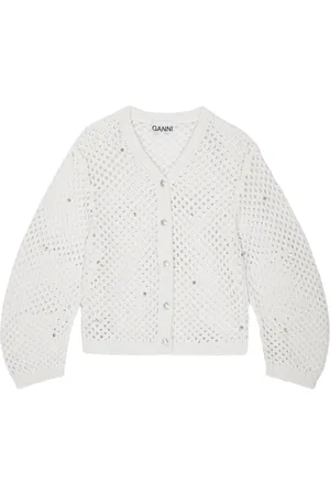 Ganni Open-knit cardigan