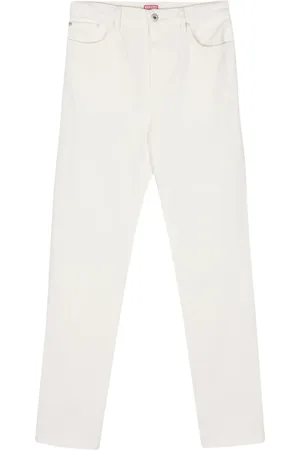 Kenzo Mid-rise tapered-leg jeans