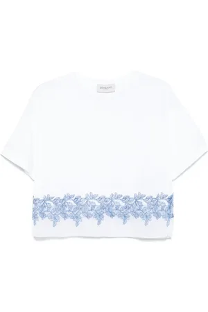 Ermanno Firenze Floral-lace T-shirt