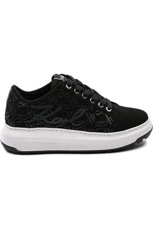 Karl Lagerfeld Logo suede sneakers