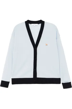 Maison Kitsuné Baby fox patch bi-colour cardigan