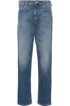 Emporio Armani Mid-rise slim-cut jeans