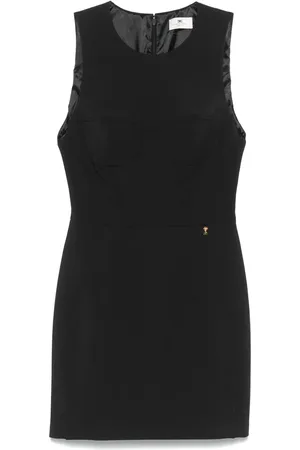 Elisabetta Franchi Floral-charm crepe mini dress
