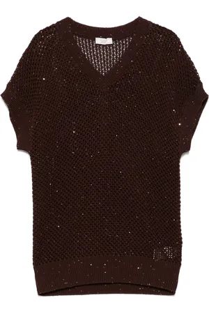 PESERICO SIGN Sequinned vest