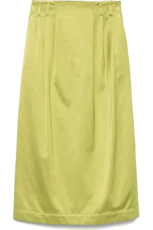 PESERICO SIGN Satin midi skirt