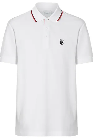 Burberry Icon Stripe Placket Cotton Piqu?? Polo Shirt
