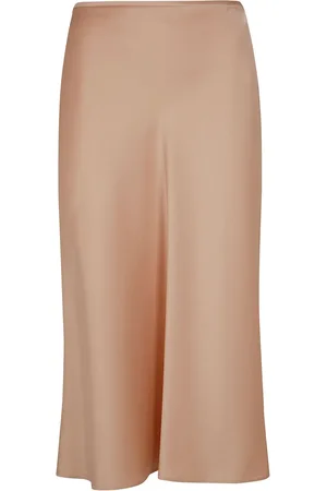 BLUMARINE Satin midi skirt