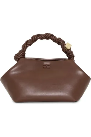 Ganni Small Bou leather tote bag