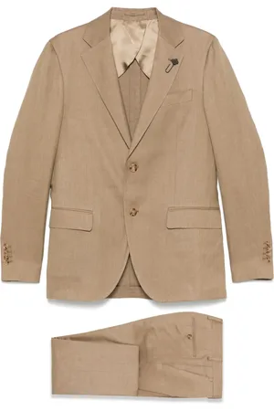 LARDINI Brooch-detail suit