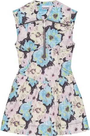 Ganni Printed mini dress