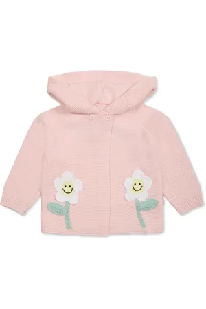 Stella McCartney Floral-appliqu?? knitted hoodie