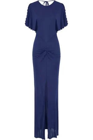 Elisabetta Franchi Scallop-edge gown