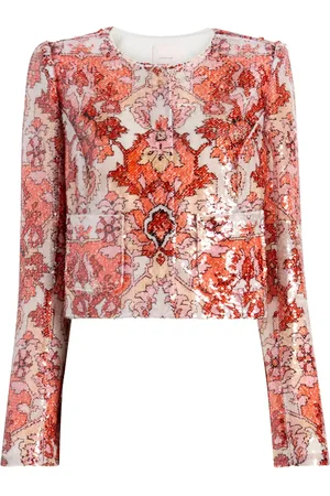 Cinq A Sept Sequin-embellished tweed jacket