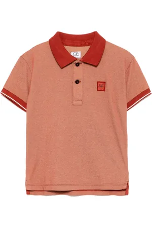 C.P. Company Logo patch polo shirt