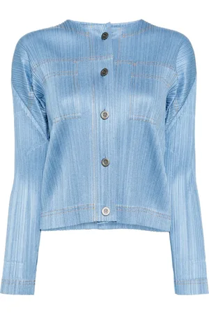 PLEATS PLEASE ISSEY MIYAKE Denim-like jacket