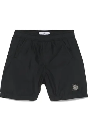 Stone Island Compass-patch swim shorts