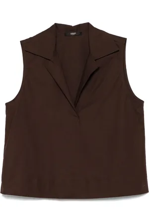 SEVENTY BY SERGIO TEGON Poplin sleeveless top