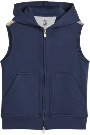 Brunello Cucinelli Zip-front hooded vest