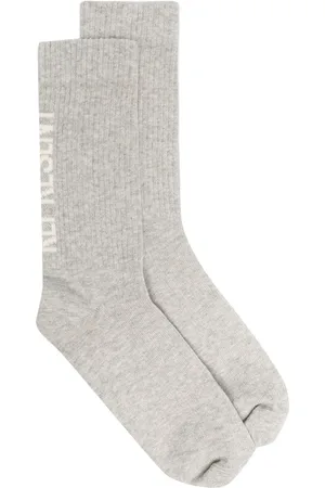 Represent Logo-intarsia cotton socks