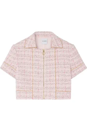 ST. JOHN Cropped tweed jacket