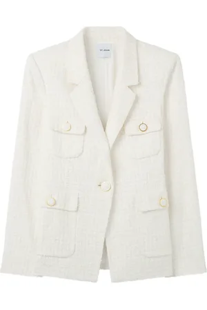 ST. JOHN Single-breasted tweed jacket