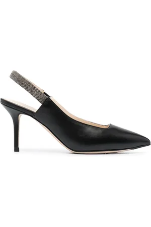 Fabiana Filippi Leather slingback pumps