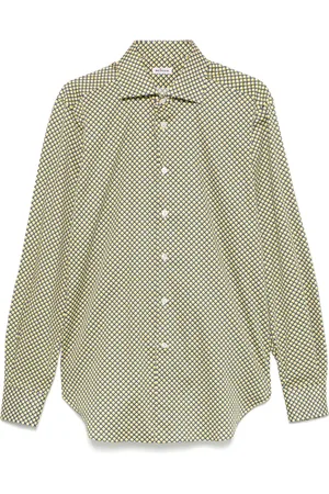 Kiton Geometric-pattern shirt