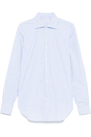 Kiton Candy-striped shirt