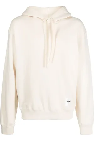 Jil Sander Logo-patch cotton hoodie
