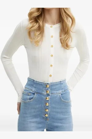 Elisabetta Franchi Sheer detailing cardigan